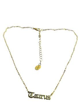 Claire's Taurus Goldtone Necklace 15 - 18 inches Long